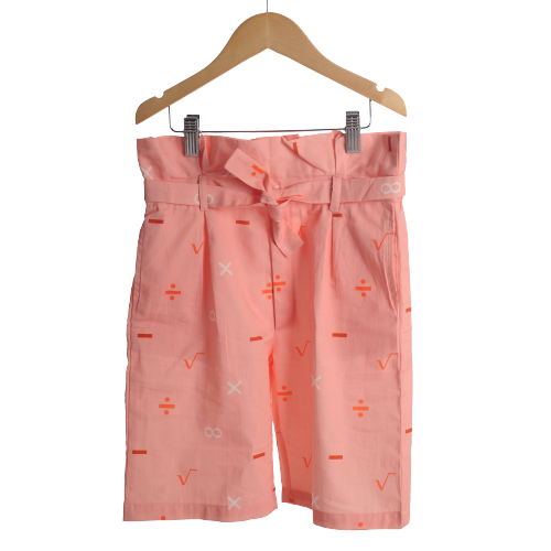 MYAR KIDS logo-print cotton shorts - Orange